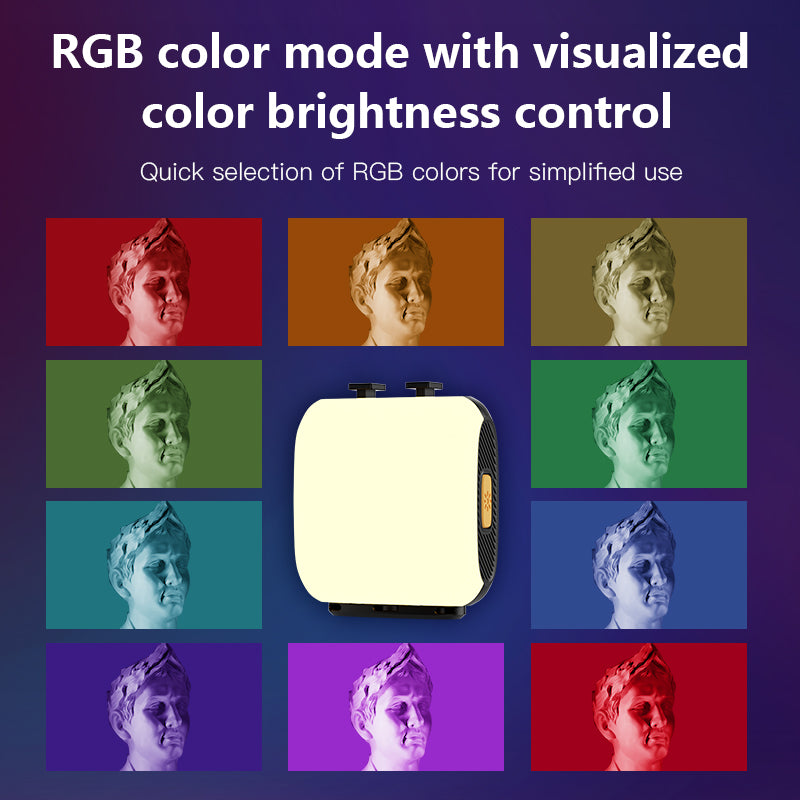TD4 RGB video light, LED video light 360° full color portable photography lighting