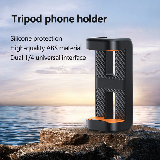 Tokdance Phone Clamp with 1/4'' Screw Mount | Universal Metal Smartphone Holder for Tripods Handheld Rigs and Stabilizers