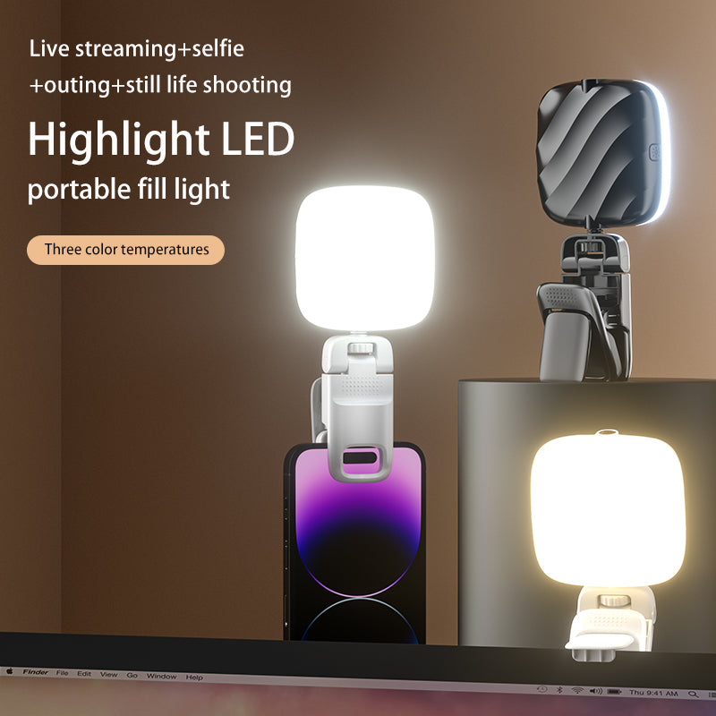 TD1 Video Light, LED Camera Light 360° Rotating Portable Photography Lighting