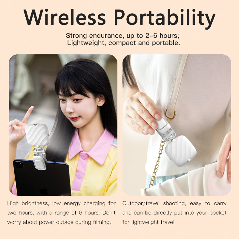 TD1 Video Light, LED Camera Light 360° Rotating Portable Photography Lighting
