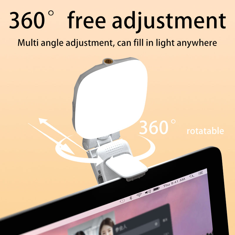 TD1 Video Light, LED Camera Light 360° Rotating Portable Photography Lighting