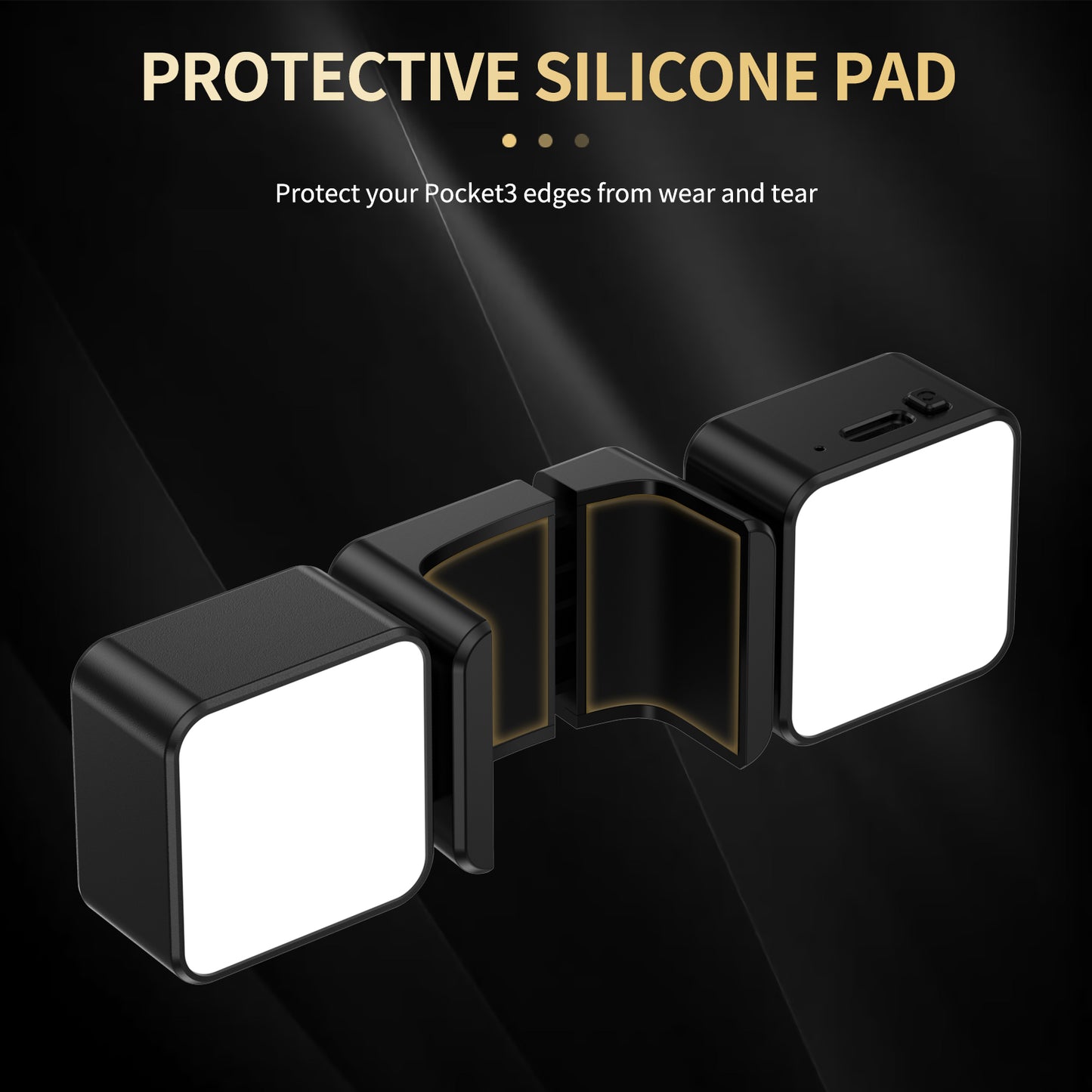 Tokdance Pocket 3 Dual LED Light Kit – Magnetic Dual Fill Lamps (High-CRI)