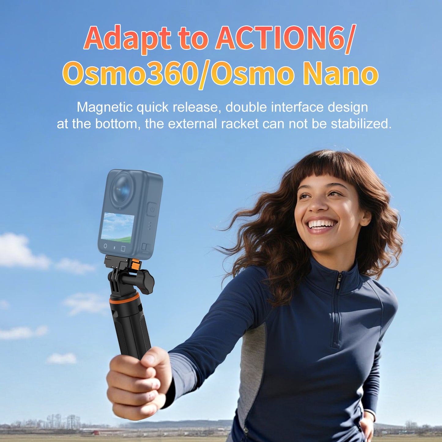 Tokdance KC05 Magnetic Quick Release Metal Base for ACTION 2.0 Compatible Mount