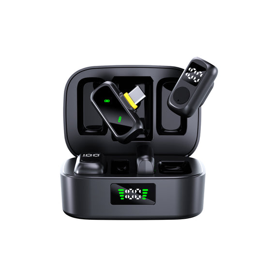 Wireless Microphone for Vlogs and Short Videos, Compatible with Phones and Cameras