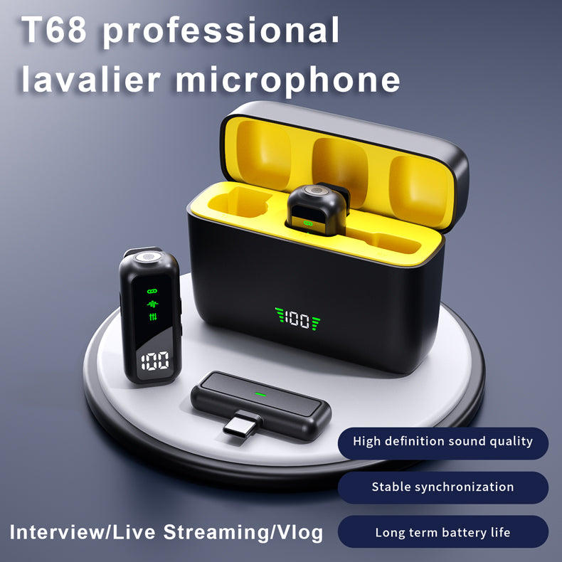 Wireless Microphone for Vlogs and Short Videos, Universal for Phones