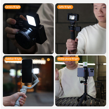 Magnetic Action Camera Fill Light | Portable LED Light for GoPro Insta360 DJI with Magnetic Quick-Mount Design