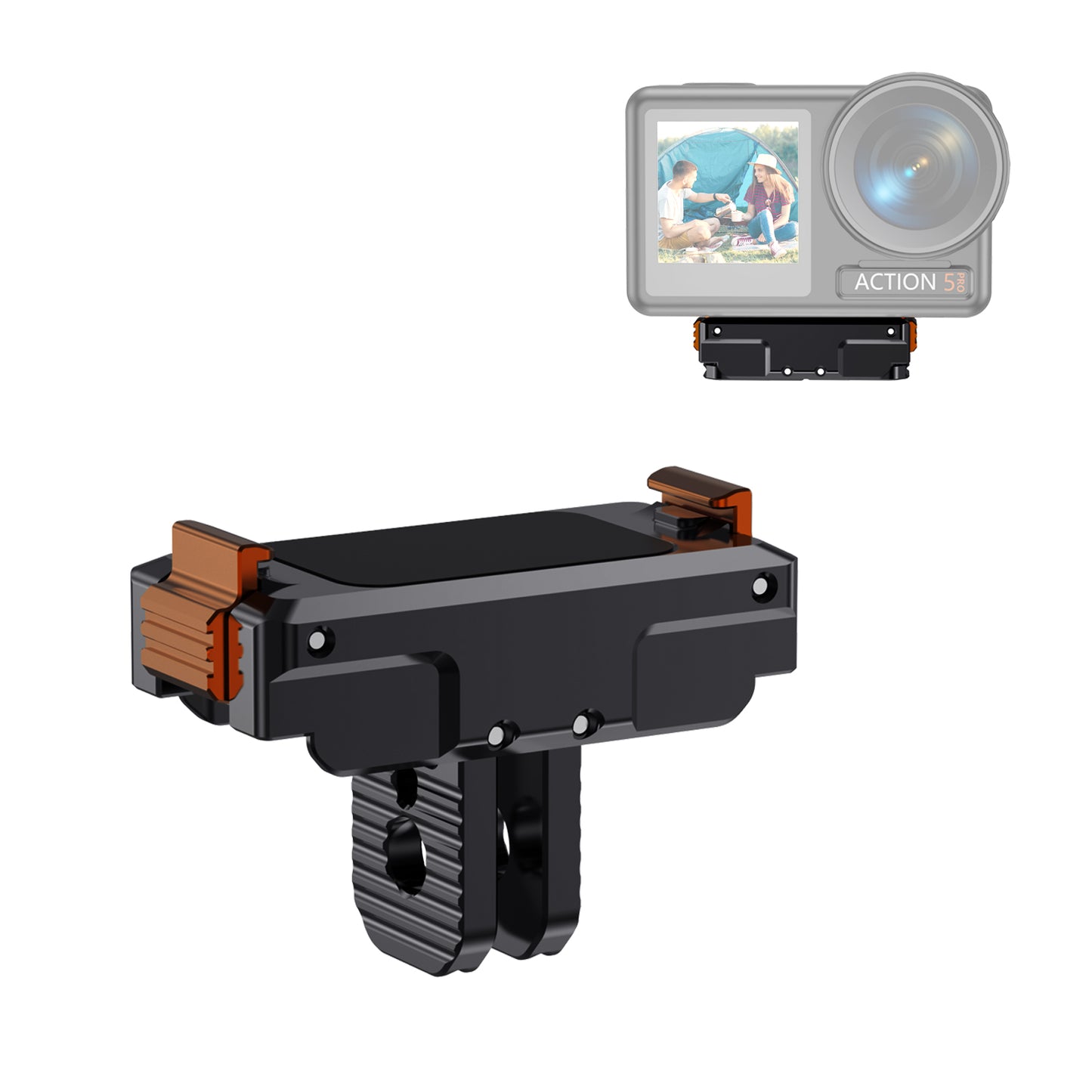 ACTION Magnetic Quick Release Metal Base for DJI Action Cameras – Stable Mounting with Easy Detachment