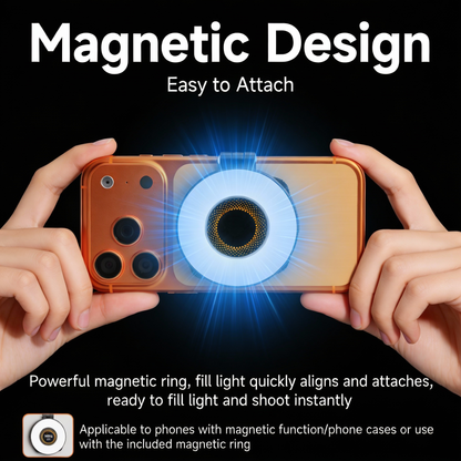 PL24-Magnetic Fill Light for iPhone, Adjustable & Extendable LED Phone Light