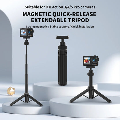 Tokdance Action Creator Tripod – Magnetic Quick-Release Mini Tripod for DJI Action Cameras