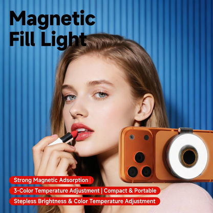 PL24-Magnetic Fill Light for iPhone, Adjustable & Extendable LED Phone Light