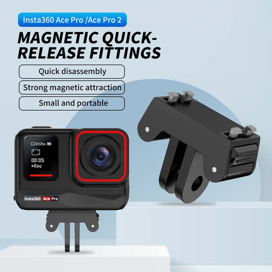 Tokdance Insta360 Metal Action Mount Base – Two-Prong Conversion Adapter