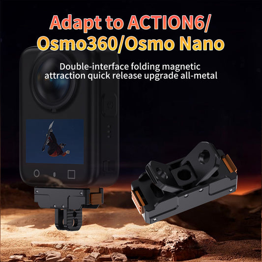 Tokdance KC05 Magnetic Quick Release Metal Base for  ACTION 2.0 Compatible Mount