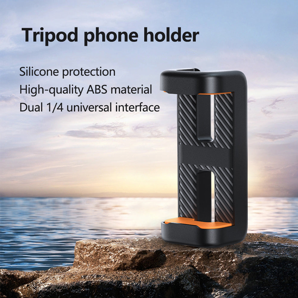 Tokdance Phone Clamp with 1/4'' Screw Mount | Universal Metal Smartphone Holder for Tripods Handheld Rigs and Stabilizers