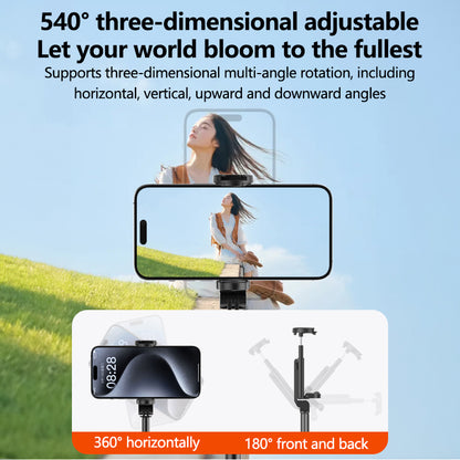 103BD Portable Bluetooth Selfie Stick with Concealed Design, 59cm Extendable