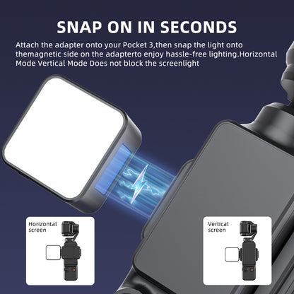 Tokdance Pocket 3 LED Light Kit – Single Fill Lamp (Magnetic, High-CRI)