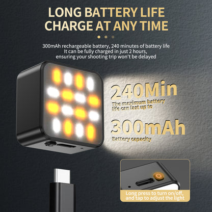 Tokdance Pocket 3 Dual LED Light Kit – Magnetic Dual Fill Lamps (High-CRI)