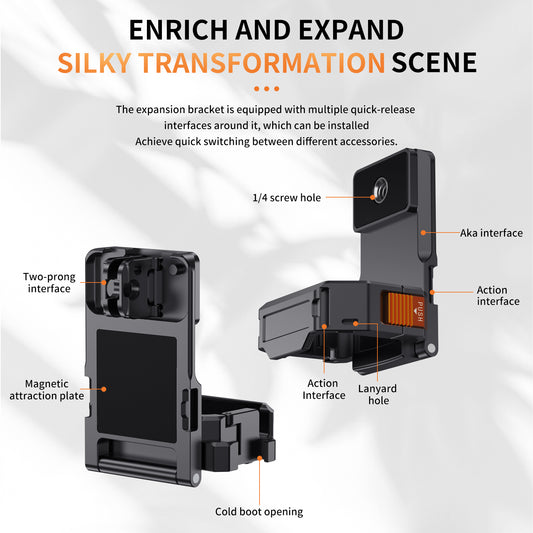 Pocket 3 Multifunctional Magnetic Quick Release Bracket Mount for DJI Pocket 3 Camera Accessories