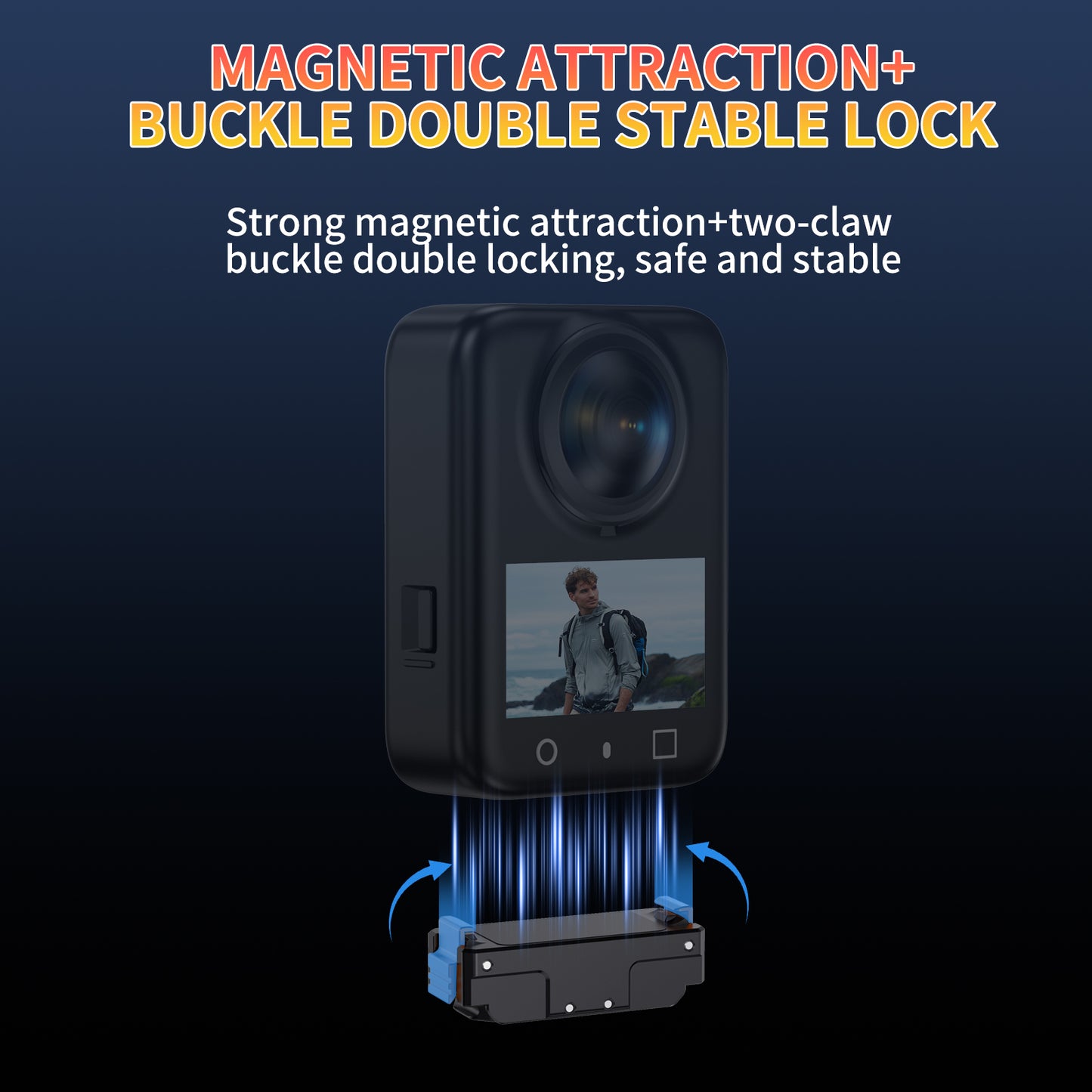 Tokdance KC05 Magnetic Quick Release Metal Base for  ACTION 2.0 Compatible Mount