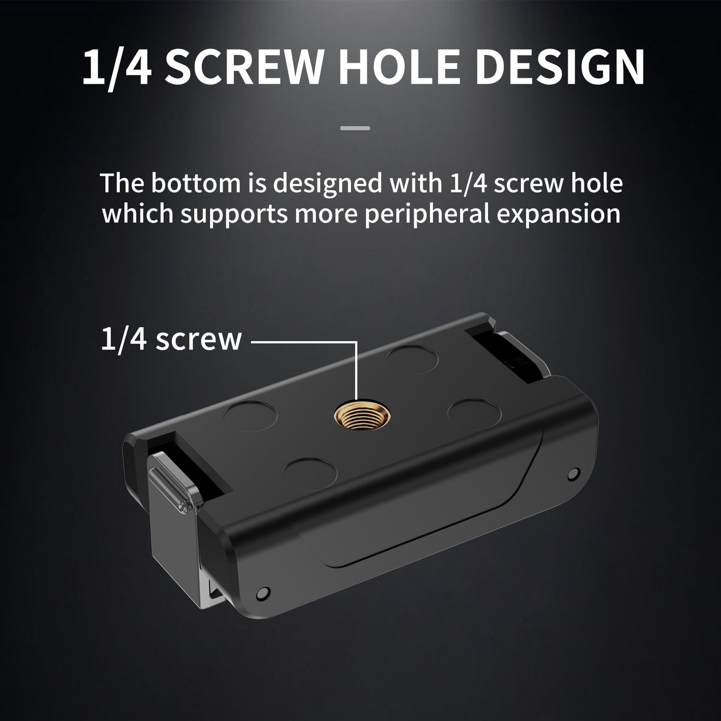 ACTION 1/4 Inch Screw Metal Base Mount for DJI Action Cameras – Universal Tripod Adapter for Stable Shooting