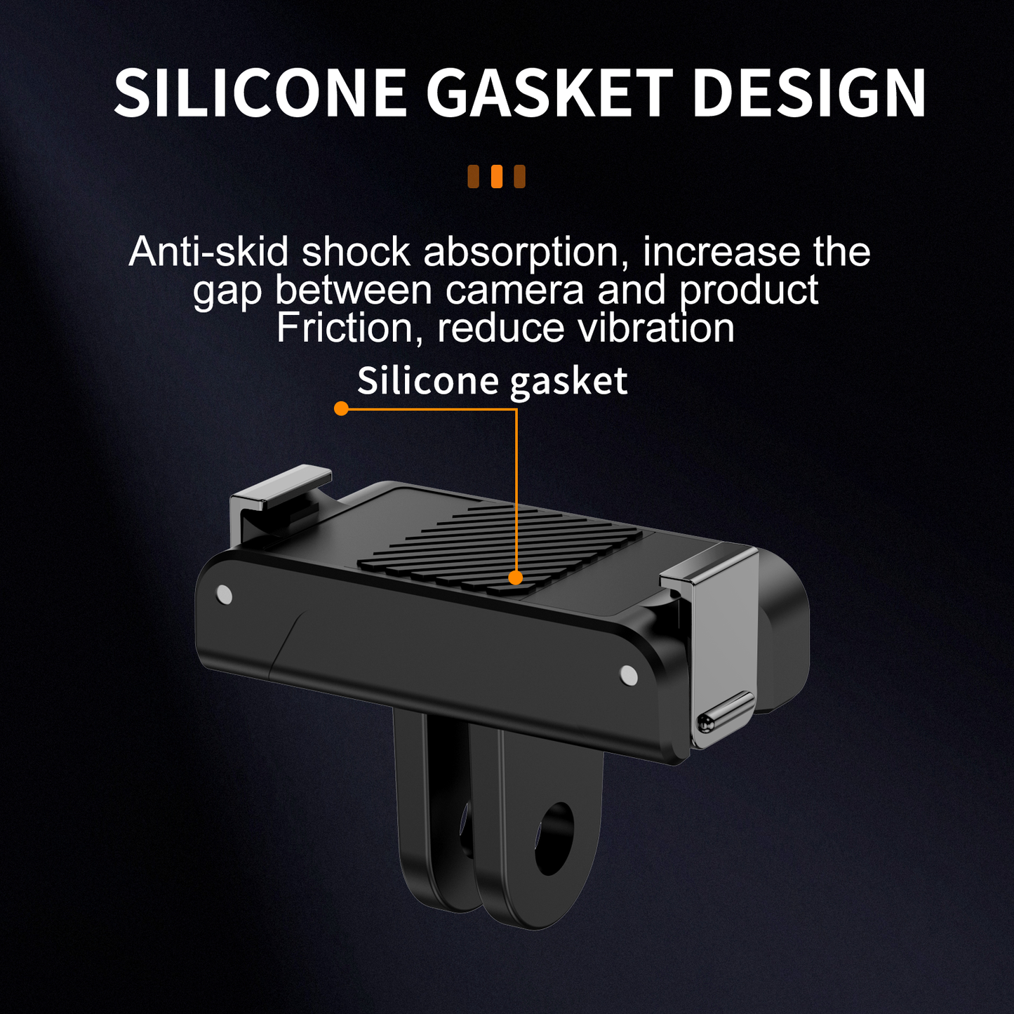 KC07 Two-Prong Mount Base for Action Cameras | ACTION Series Compatible Adapter