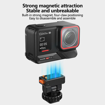 Insta360 Ace Plastic Cold Shoe Mount | Lightweight Quick-Release Swivel Adapter for Action Camera Accessories