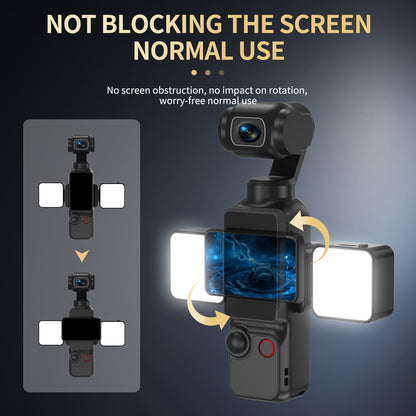 Tokdance Pocket 3 Dual LED Light Kit – Magnetic Dual Fill Lamps (High-CRI)