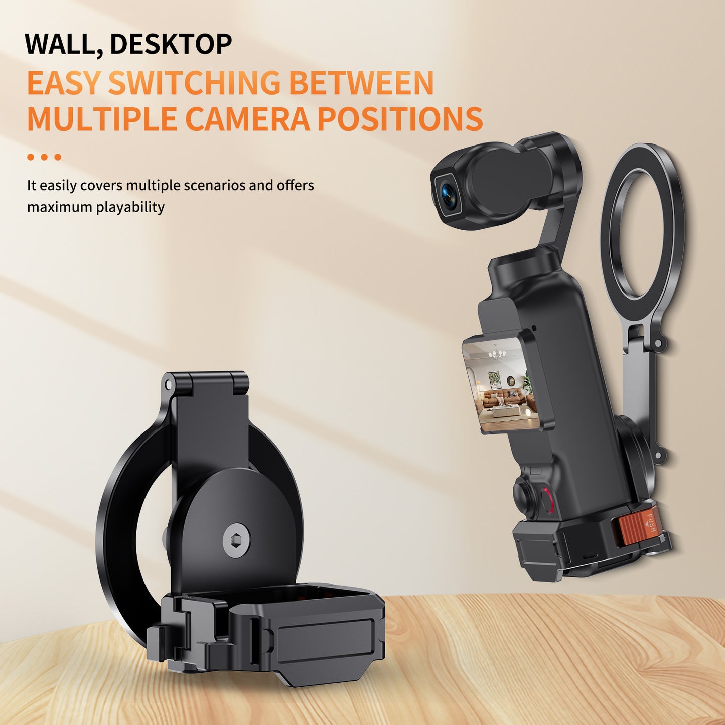 Tokdance Pocket 3 Creator MagSafe Phone Clamp – Magnetic Side-Mount Holder