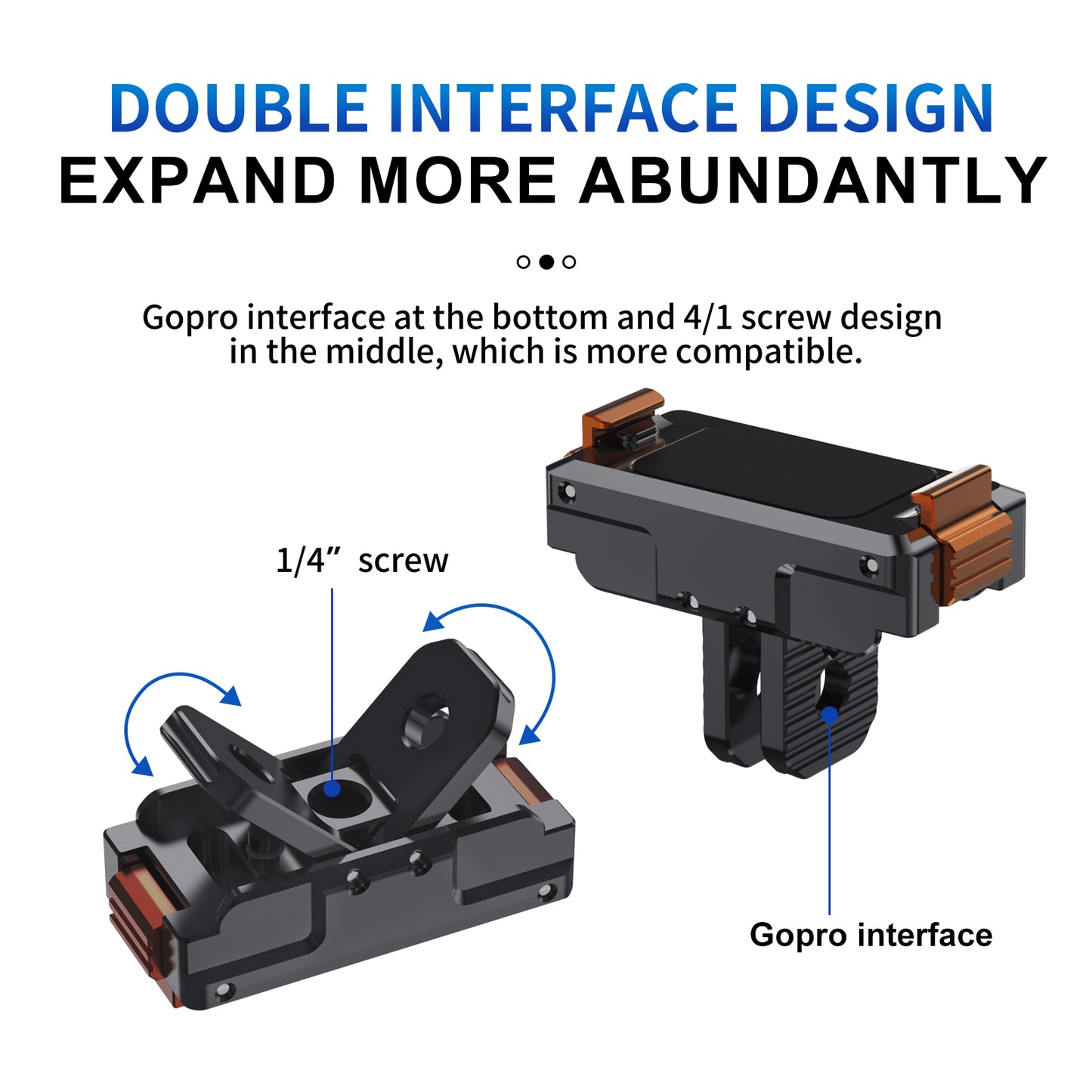 ACTION Magnetic Quick Release Metal Base for DJI Action Cameras – Stable Mounting with Easy Detachment