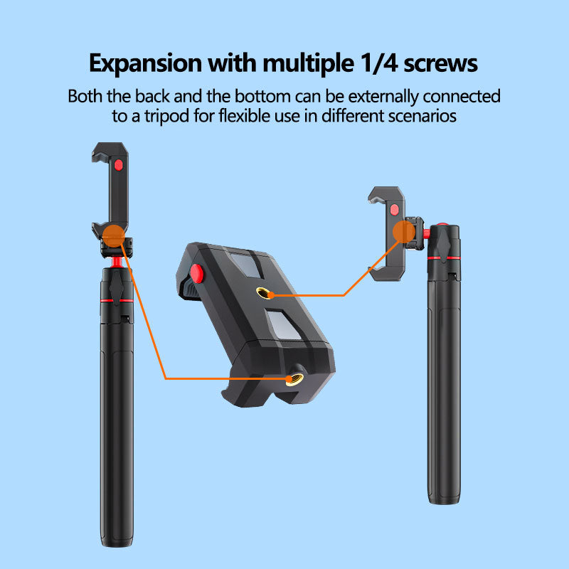 MC01 Adjustable Phone & Tablet Clamp | 1/4" Tripod Mount Compatible Holder