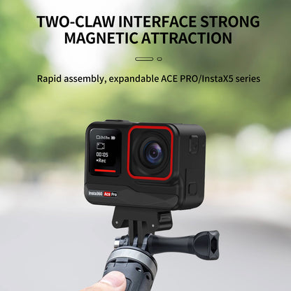 Tokdance Insta360 Metal Action Mount Base – Two-Prong Conversion Adapter