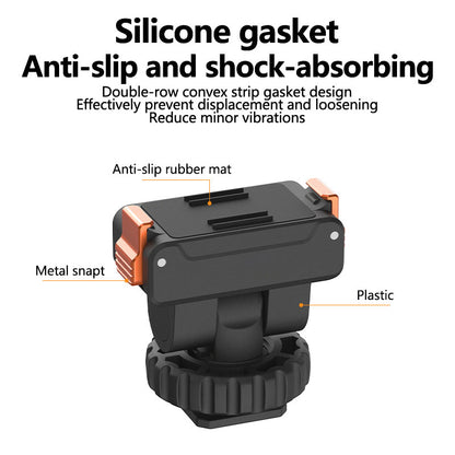 Insta360 AC-36 Action Camera Quick-Release Cold Shoe Mount | Durable Plastic Swivel Adapter for Accessories