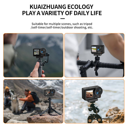 ACTION 1/4 Inch Screw Metal Base Mount for DJI Action Cameras – Universal Tripod Adapter for Stable Shooting