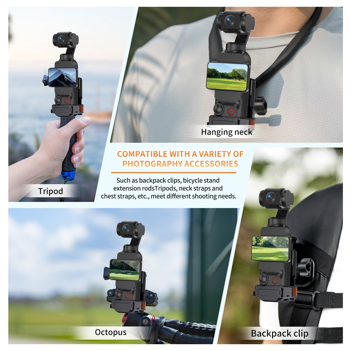 Pocket 3 Multifunctional Magnetic Quick Release Bracket Mount for DJI Pocket 3 Camera Accessories