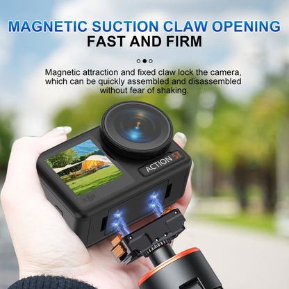 ACTION Magnetic Quick Release Metal Base for DJI Action Cameras – Stable Mounting with Easy Detachment