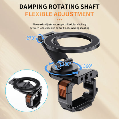 Pocket 3 MagSafe Magnetic Phone Holder Multifunctional Mount Bracket for DJI Pocket 3 and Smartphones