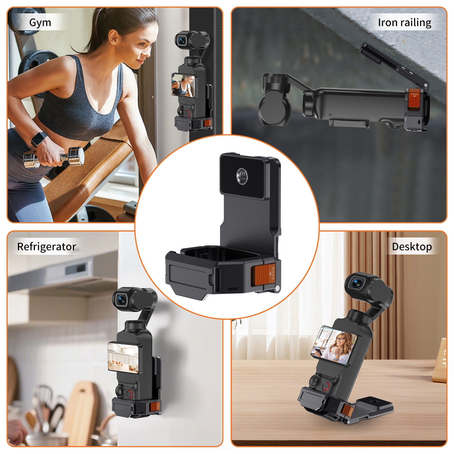 Pocket 3 Multifunctional Magnetic Quick Release Bracket Mount for DJI Pocket 3 Camera Accessories