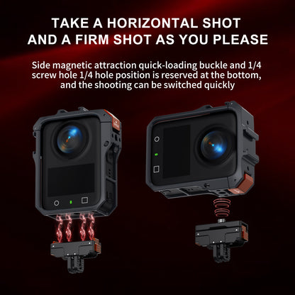 TL04 Aluminum Camera Cage for DJI Osmo Action  - Protective Vlogging Rig