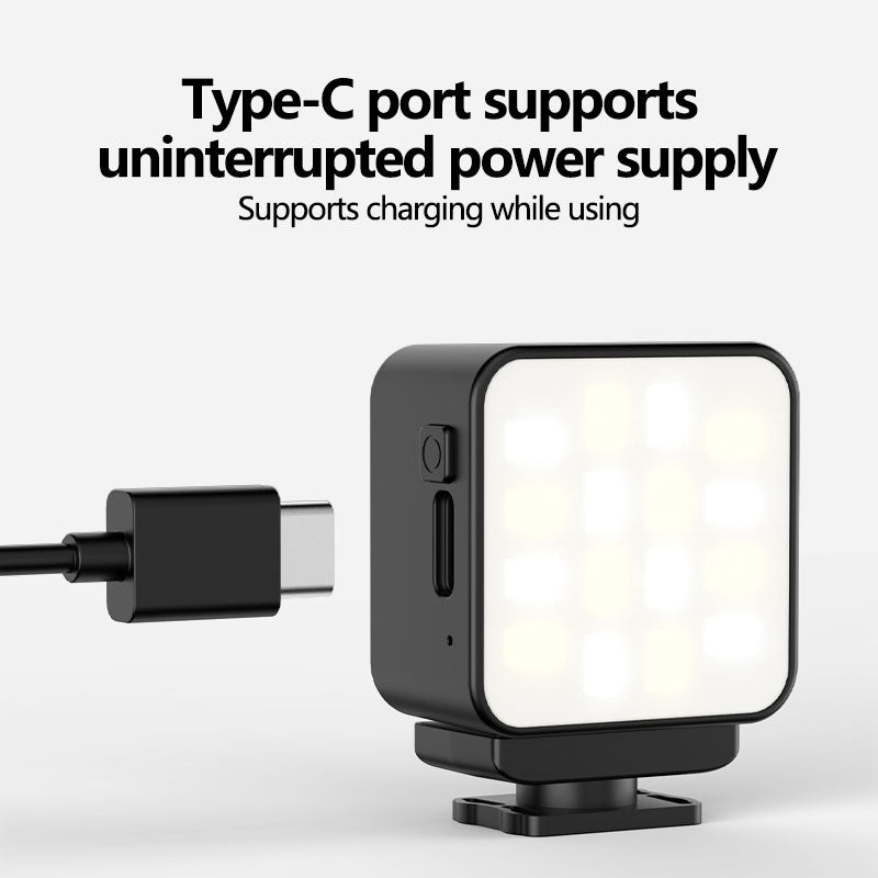 Magnetic Action Camera Fill Light | Portable LED Light for GoPro Insta360 DJI with Magnetic Quick-Mount Design