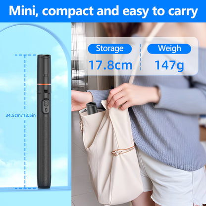 106BE Aluminum Alloy Bluetooth Selfie Stick Tripod, 162cm Extendable