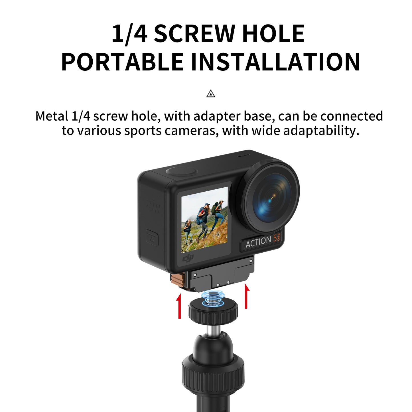 Tokdance Creator Ball Head Tripod – 1/4" Universal Desk & Travel Vlog Tripod