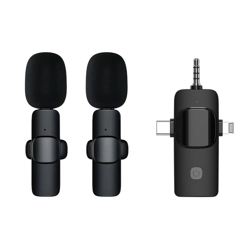 Wireless Microphone for Professional Vlog and Video Recording with Phones and Cameras
