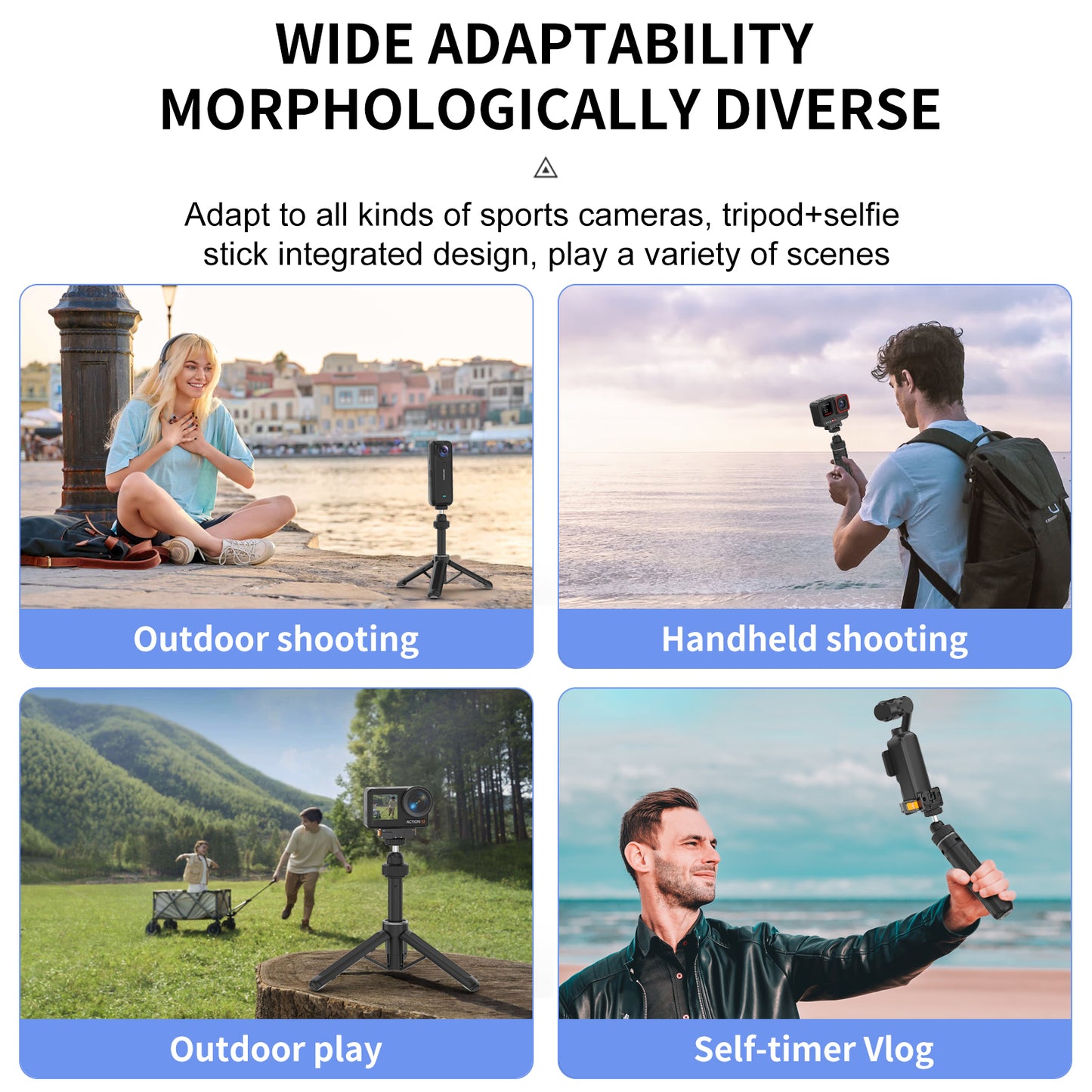 Tokdance Creator Ball Head Tripod – 1/4" Universal Desk & Travel Vlog Tripod