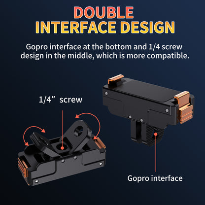 Tokdance KC05 Magnetic Quick Release Metal Base for  ACTION 2.0 Compatible Mount