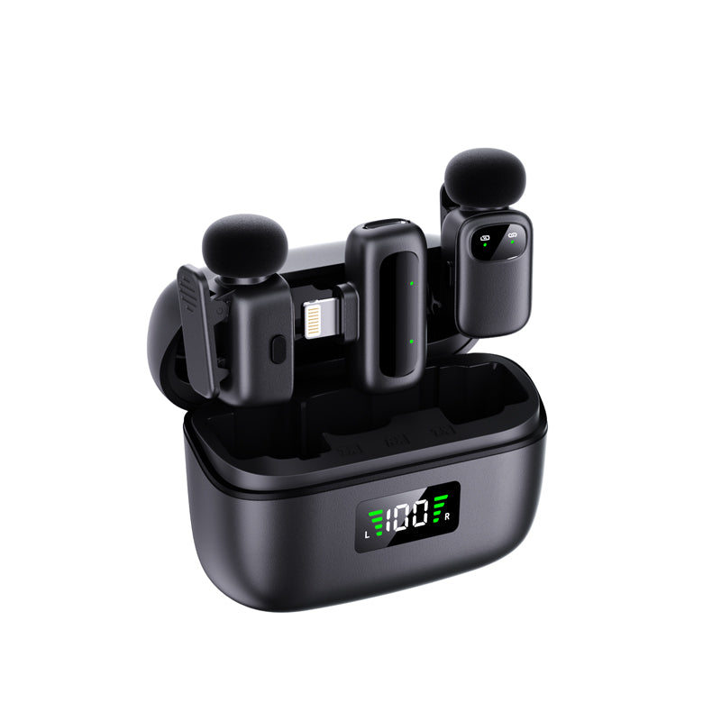 High-Quality Wireless Microphone for Vlog Audio, Works with Mobile