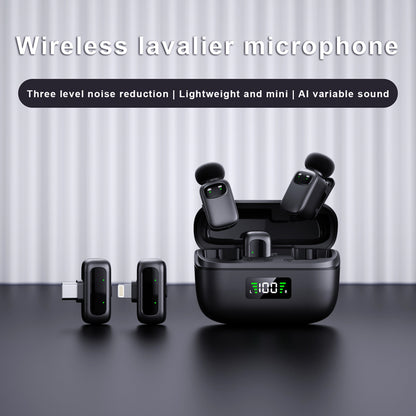 High-Quality Wireless Microphone for Vlog Audio, Works with Mobile