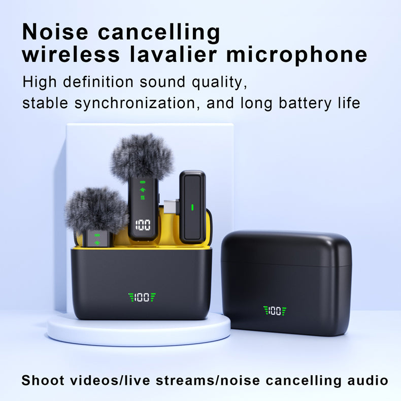 Wireless Microphone for Vlogs and Short Videos, Universal for Phones