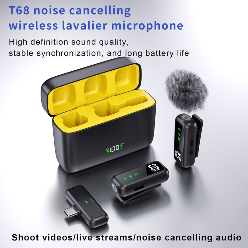Wireless Microphone for Vlogs and Short Videos, Universal for Phones