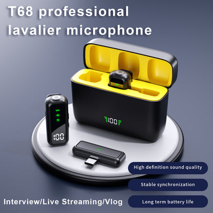Wireless Microphone for Vlogs and Short Videos, Universal for Phones