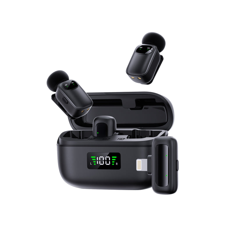 High-Quality Wireless Microphone for Vlog Audio, Works with Mobile